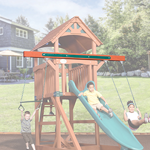 Treehouse Jumbo 2 Position Accessory Arm for Swing Sets