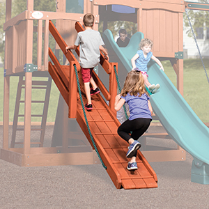 Treehouse Gang Plank for 5' and 6' High Decks for Backyard Swing Sets