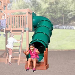 90 Degree Turn Mega Slide for 5’ High Deck Swing Sets