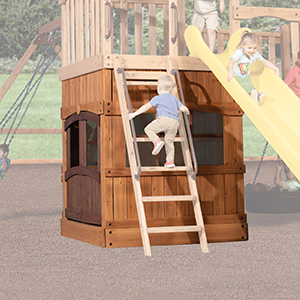 Olympian Outlook XL Playhouse Package for Wooden Swing Sets
