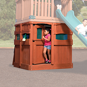 Olympian Playhouse Package for Treehouse Swing Sets