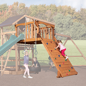 Olympian Summit Tower XL with Rock Wall for Olympian Outlook Swing Sets