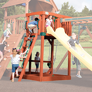 Classic Olympian Treehouse Balcony for Treehouse Swing Sets