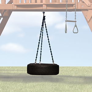 Adventure Summit Tire Swivel Swing with 30" Chains for Wooden Playsets