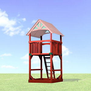 Olympian Treehouse Jumbo Swing Set Fort