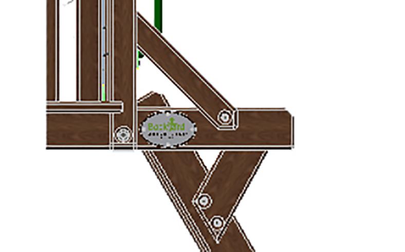 Double Locking Gussets for Peak Playsets