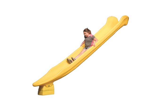12' Yellow Rocket Scoop Slide for Swing Sets