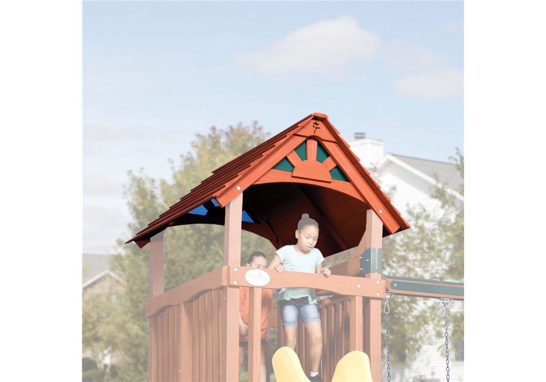 Treehouse Junior Wood Roof for Outdoor Swing Sets