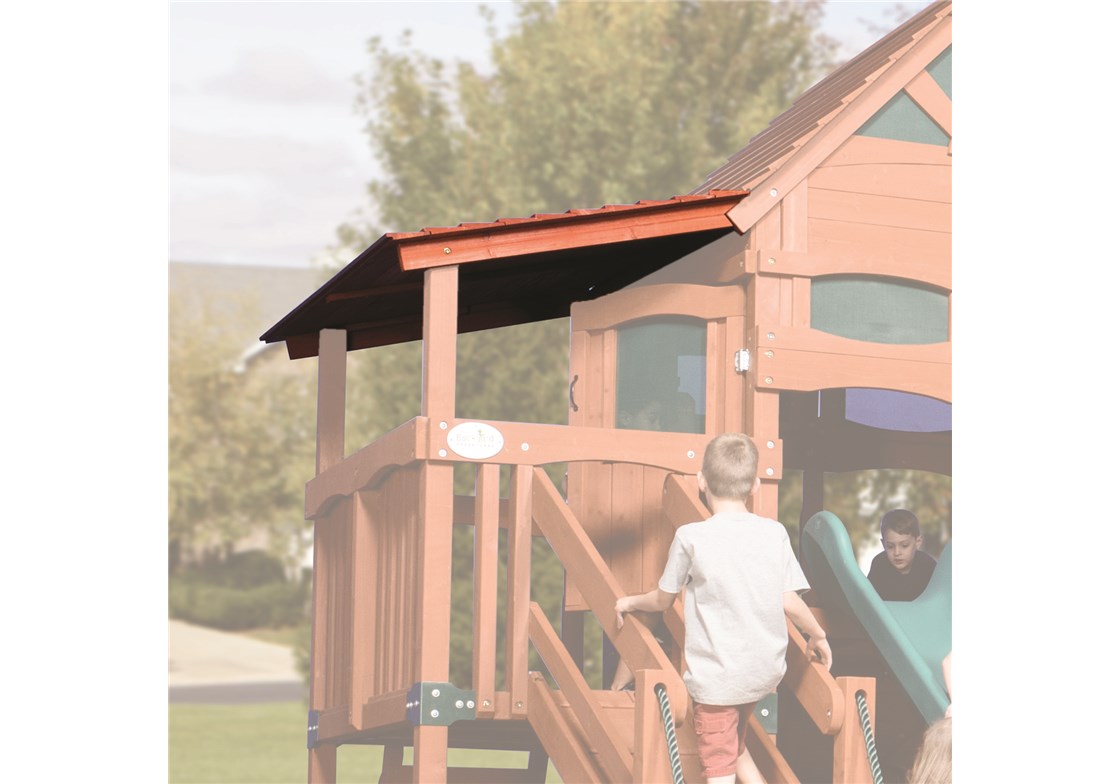 Treehouse Sundeck Wood Roof for Wooden Playsets
