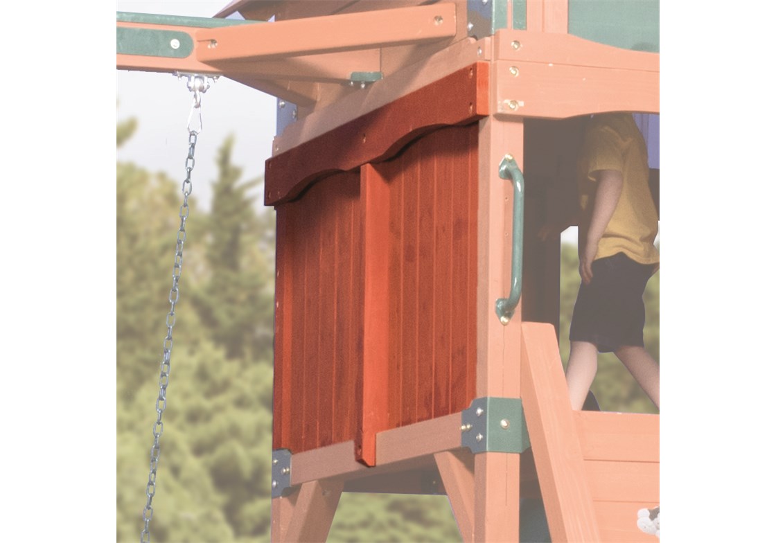 Treehouse Solid Wall Panel for Cedar Swing Sets