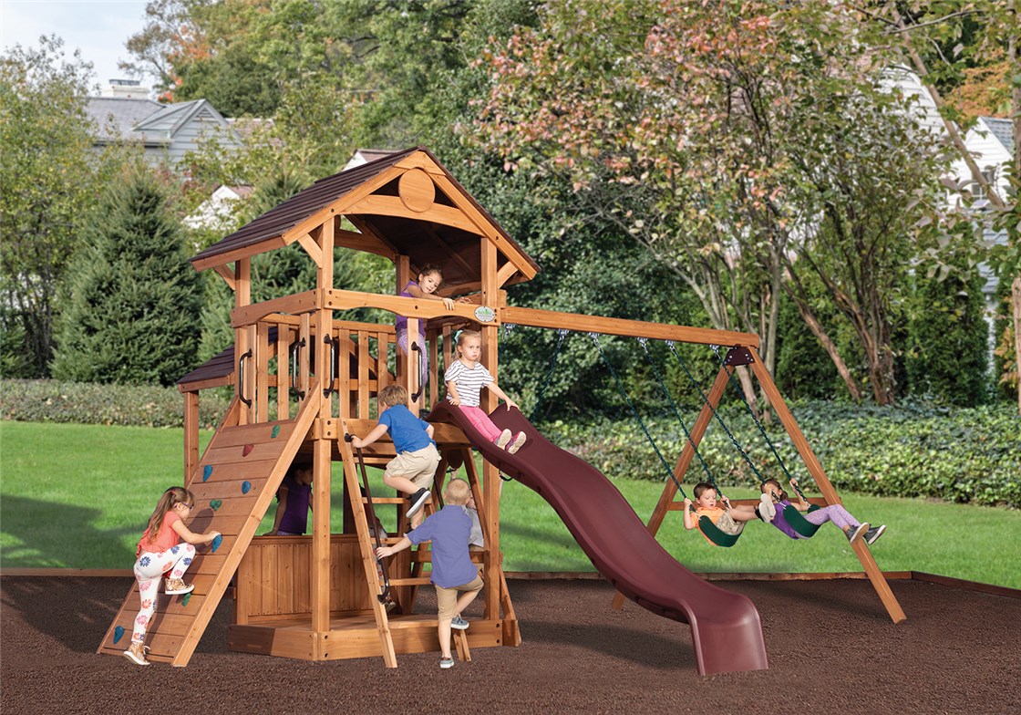 Adventure Outlook 2 Backyard Swing Set - Summit Outlook Swing Set