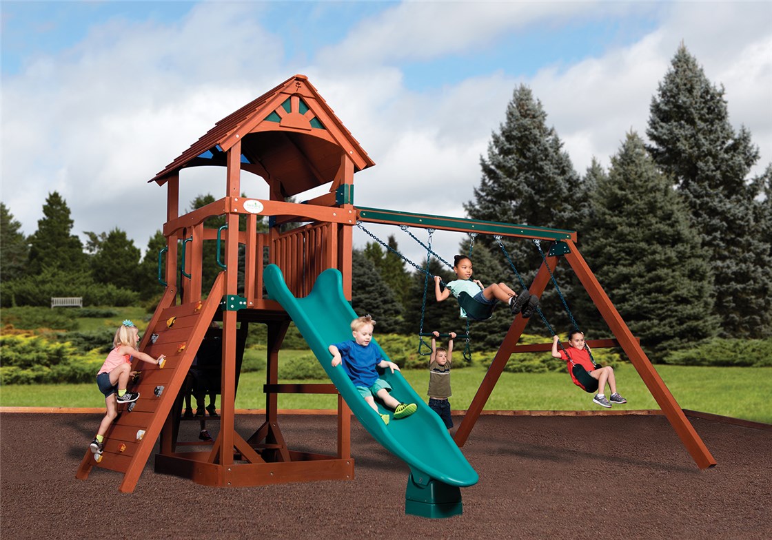 Adventure Treehouse Junior 2 Backyard Swing Set