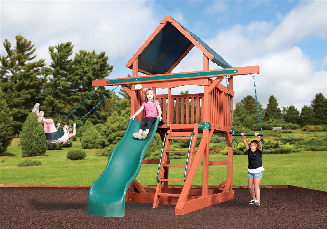 6 In1 Indoor/Outdoor Fun Swing Set Kids Playground Backyard Space Saver Playset 