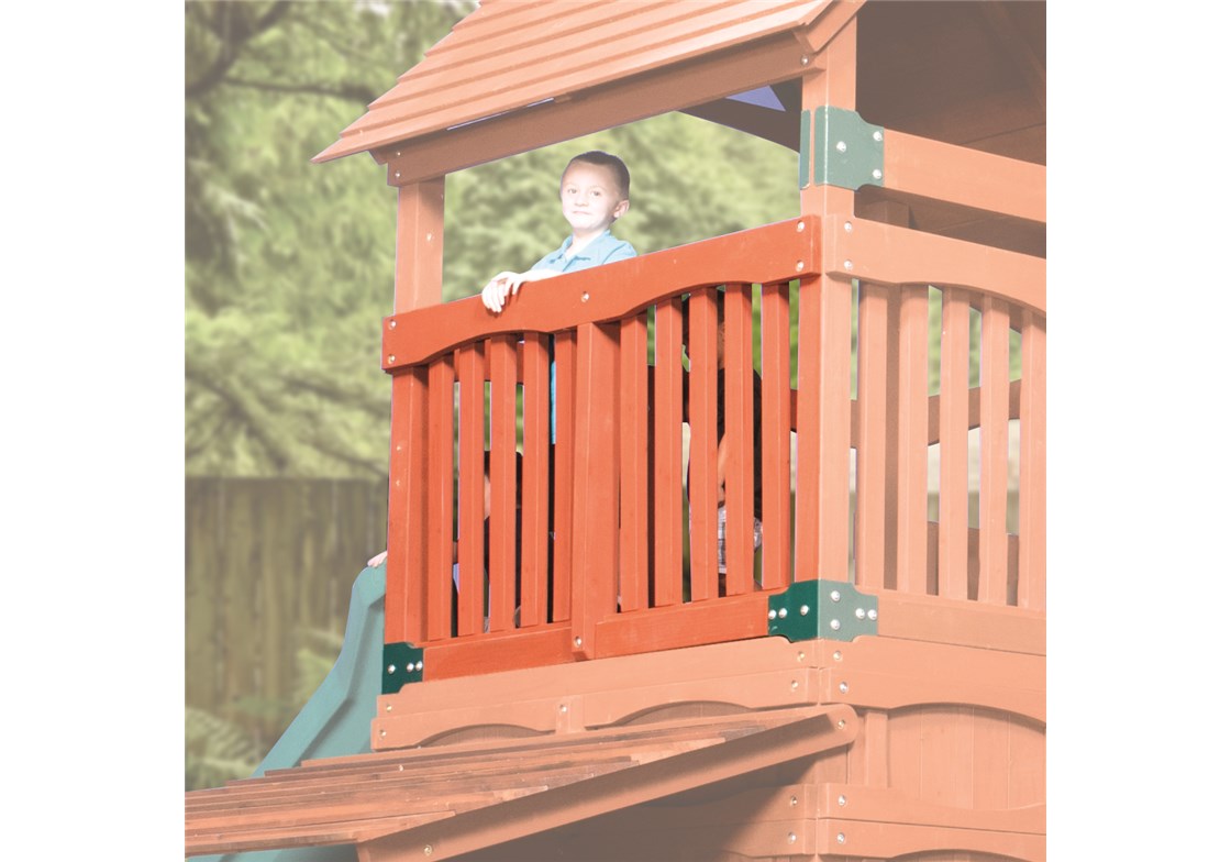 Treehouse 64" Slatted Full Wall for Outdoor Playsets