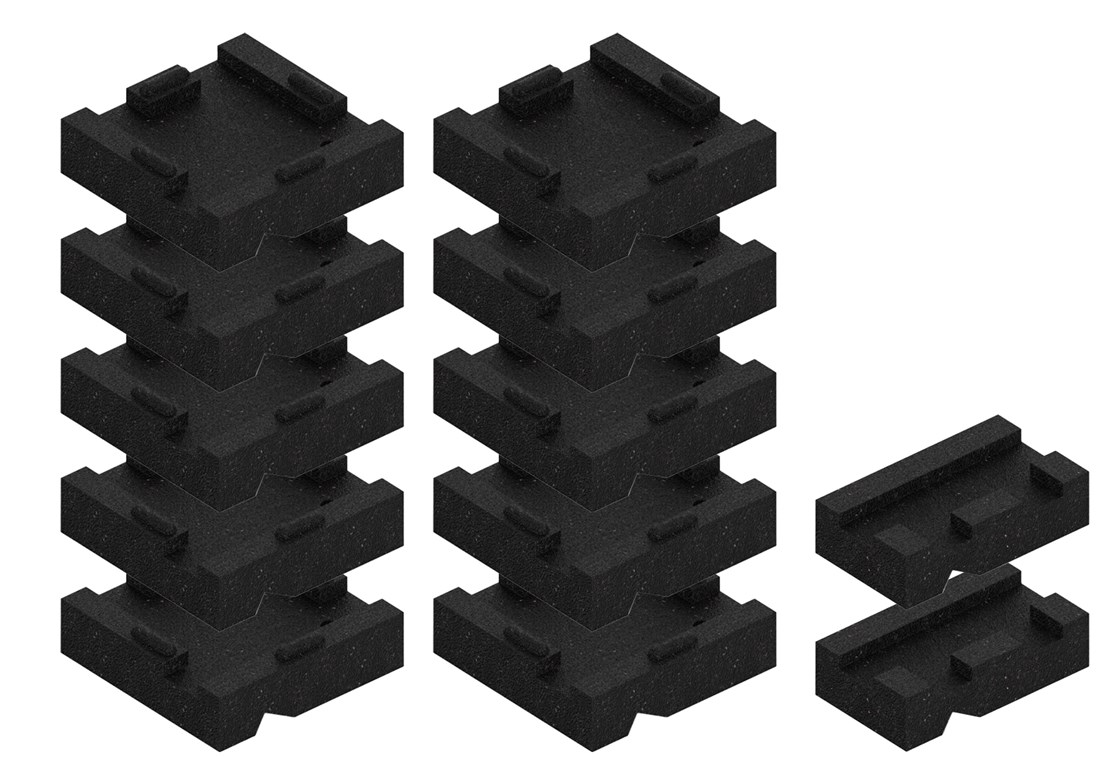 Large and Small LevelDry Blocks for Swing Sets
