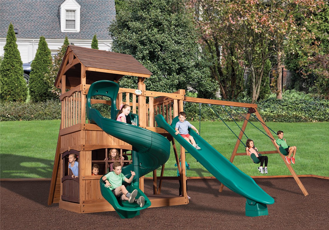 Olympian Outlook XL 1 Backyard Swing Set