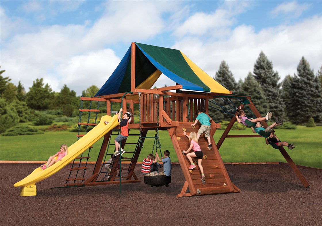 Olympian Peak Jumbo 1 Cedar Playset