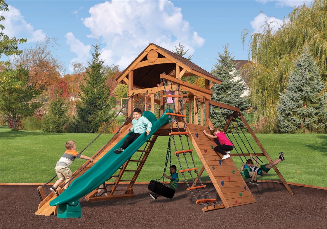 Olympian Summit XL 2 Wooden Swing Set