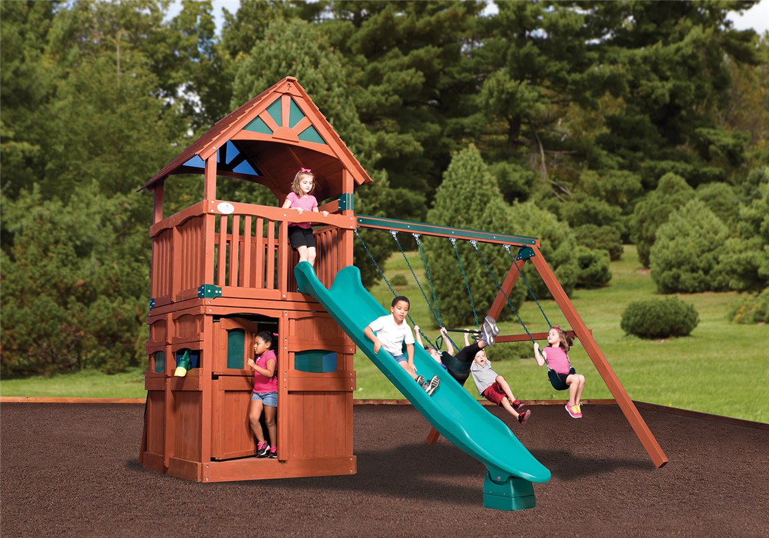 Olympian Treehouse Jumbo 3 Cedar Playset