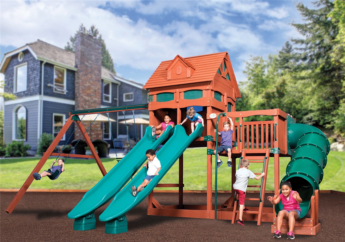 Olympian Treehouse Jumbo 6 Outdoor Playset