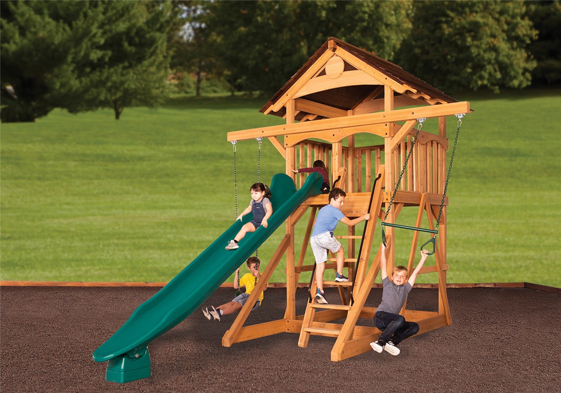 Buy online: Amber 3 Double Belt Wooden Swing Set - Lifespan Kids – Happy  Active Kids