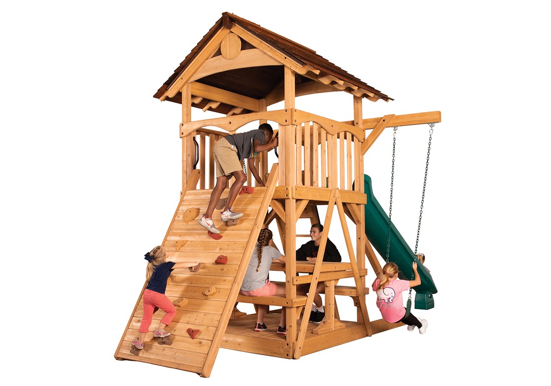 Olympian Treehouse XL Space Saver 2 Wooden Playset
