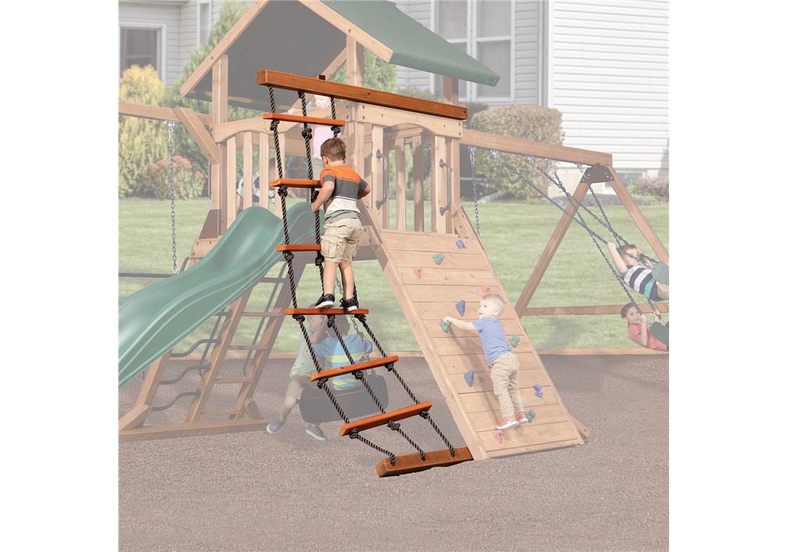 Summit 57" Rope Ladder Accessory Arm for 5' High Deck for Playsets