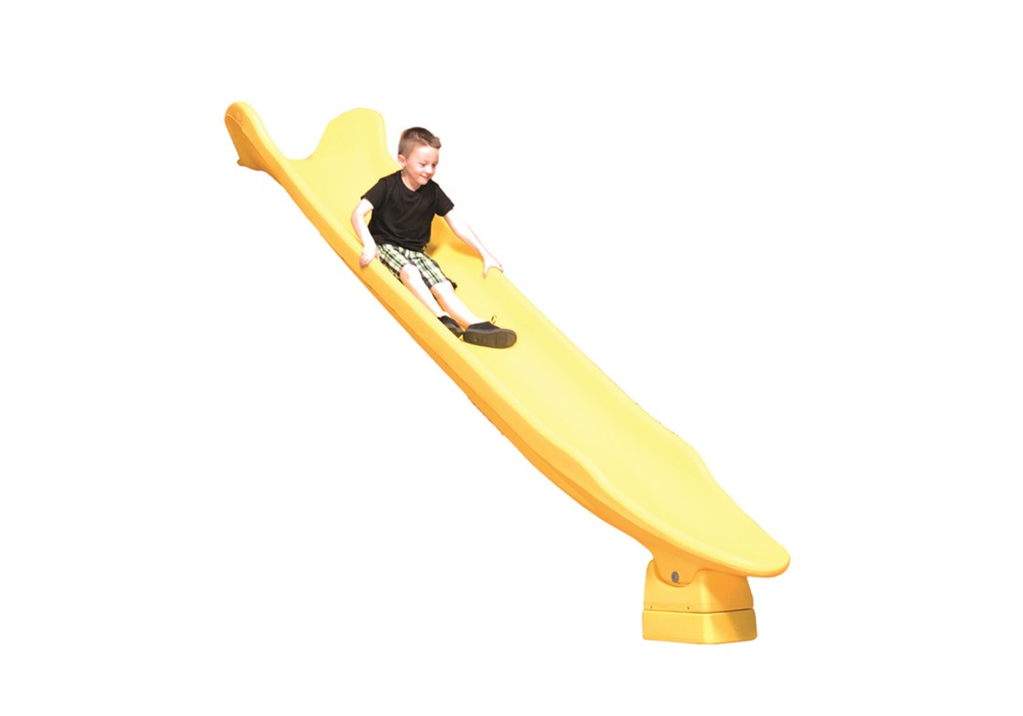 10' Yellow Rocket Scoop Slide for Wooden Swing Sets