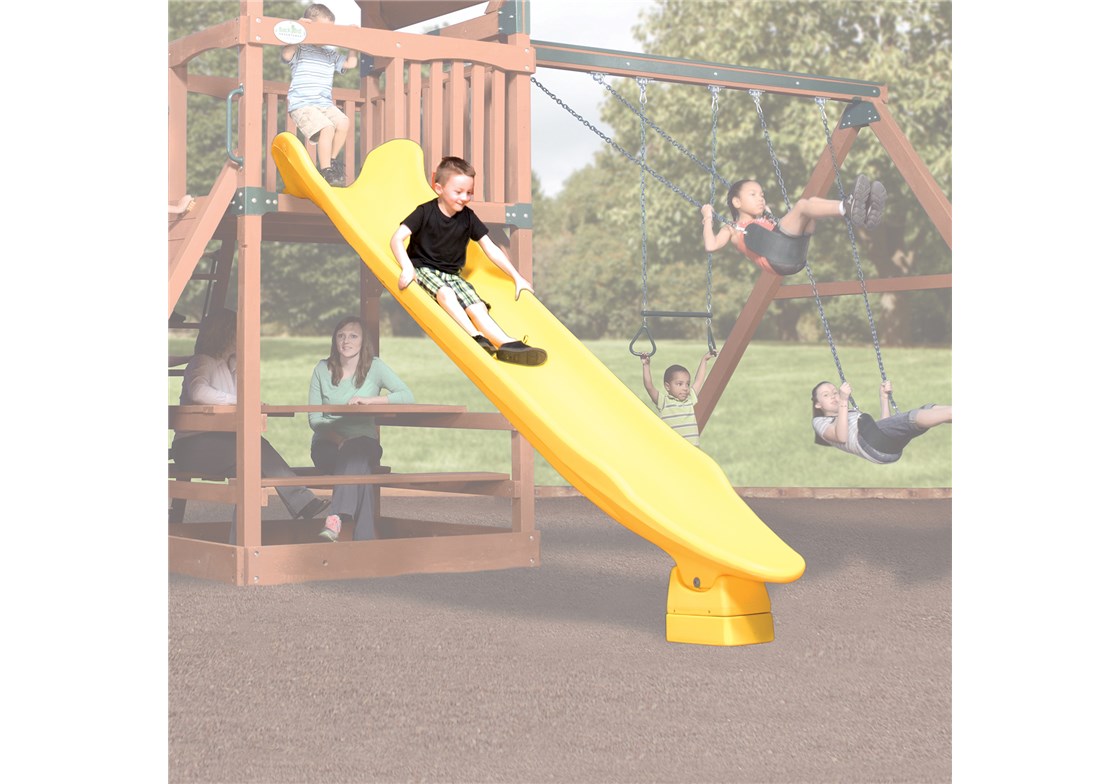 12' Yellow Rocket Scoop Slide for Cedar Swing Sets