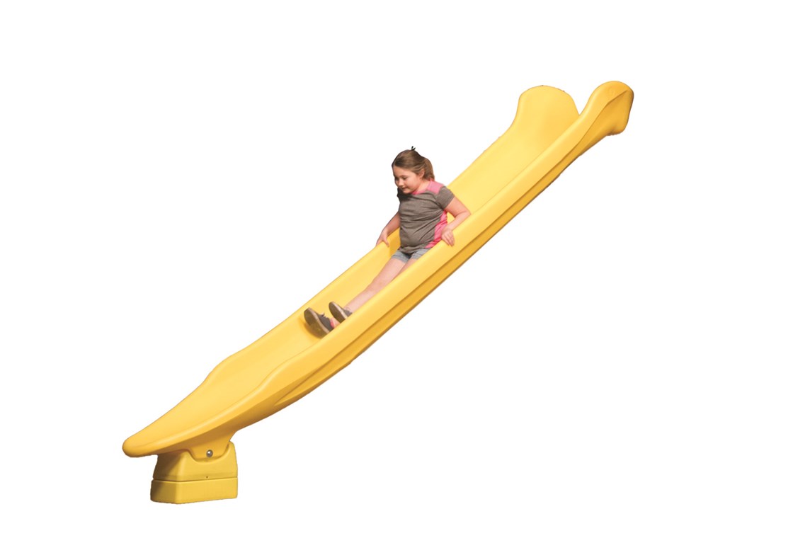 12' Yellow Rocket Scoop Slide for Swing Sets