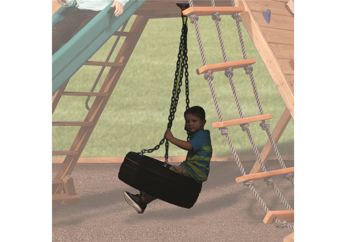 Summit Tire Swivel Swing with 26" Chains for Wooden Playsets