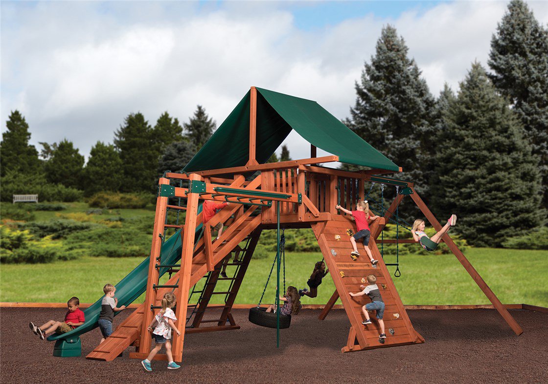 Titan Peak Jumbo 5 Cedar Playset