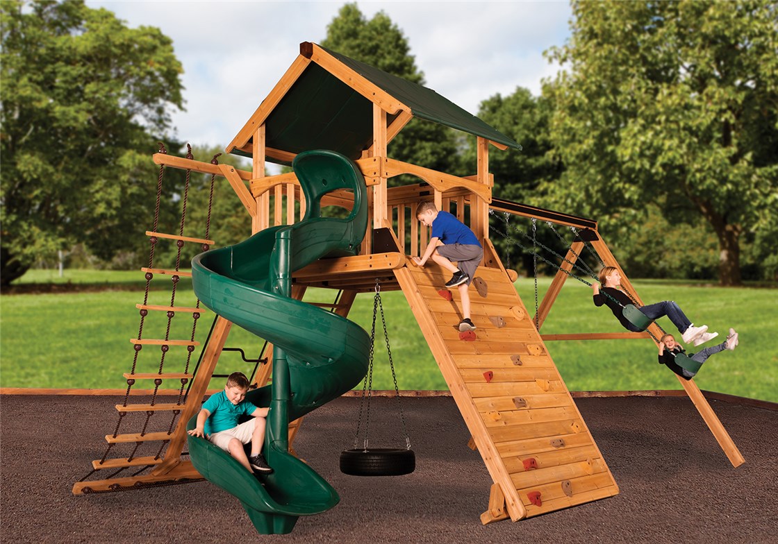 Titan Peak XL 2 Outdoor Swing Set