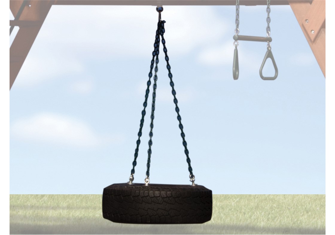Tire Swivel Swing for Wooden Playsets