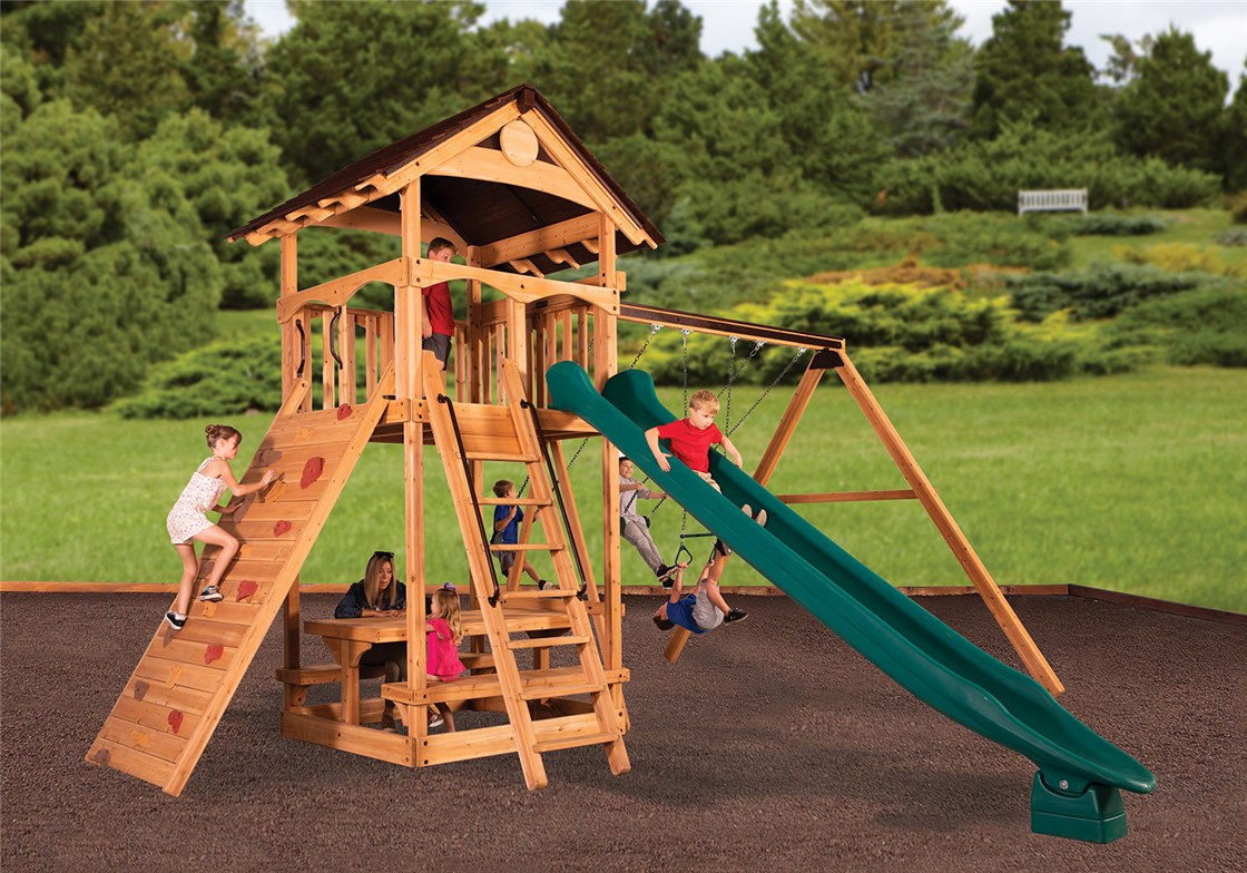 Titan Treehouse XL 1 Backyard Swing Set