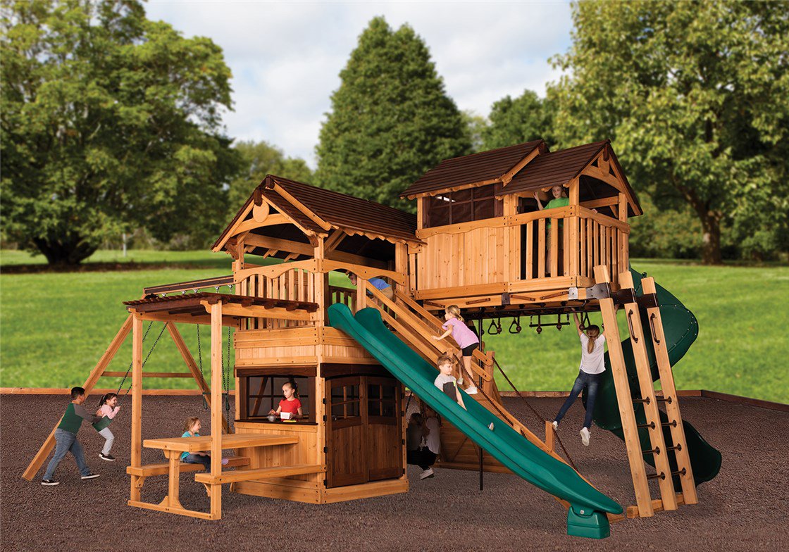 Titan Treehouse XL 10 Cedar Swing Set