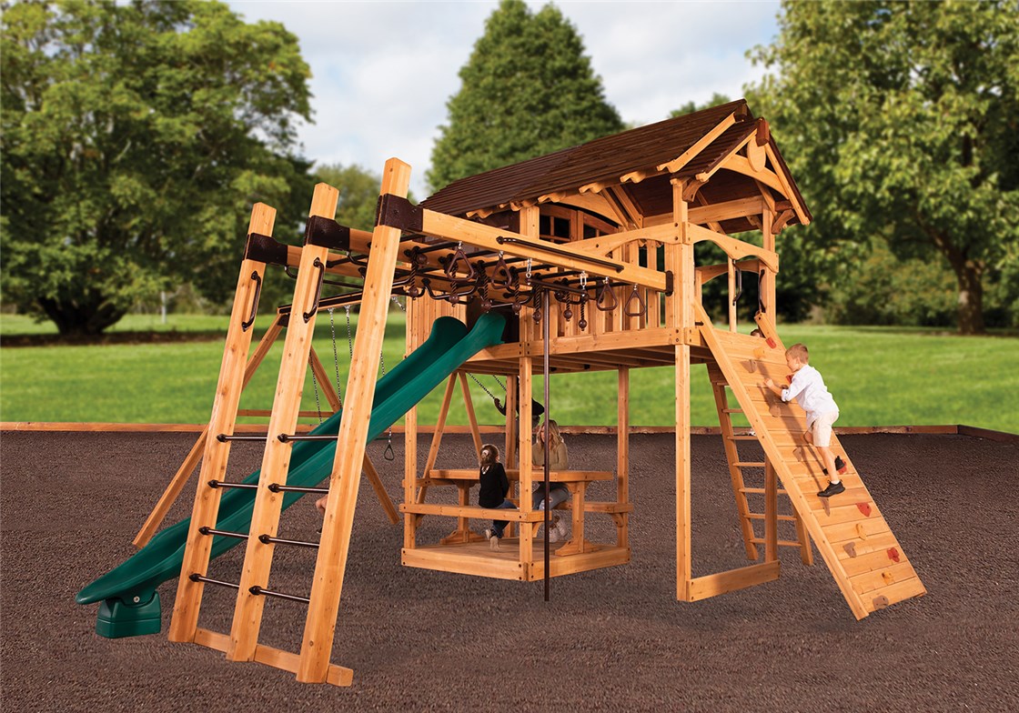 Titan Treehouse XL 5 Outdoor Swing Set