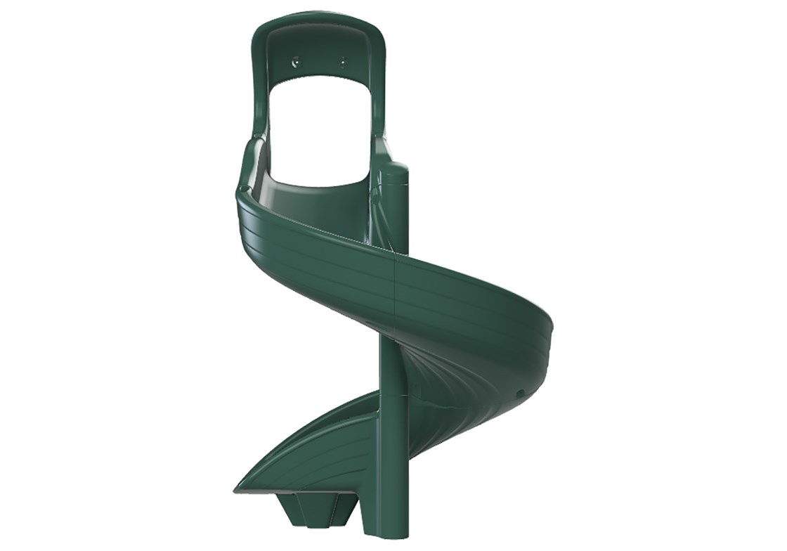 Open Spiral Slide for 5' High Deck Swing Sets