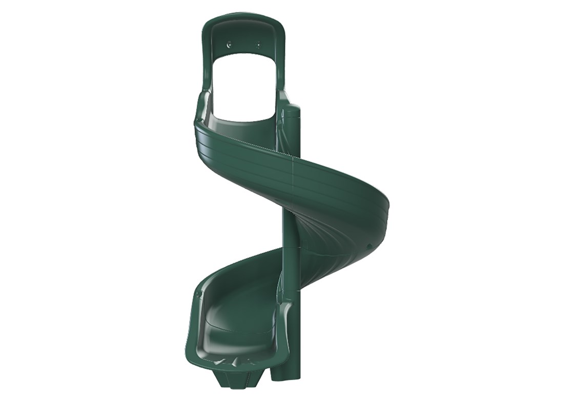 Open Spiral Slide for 6' High Deck Wooden Swing Sets