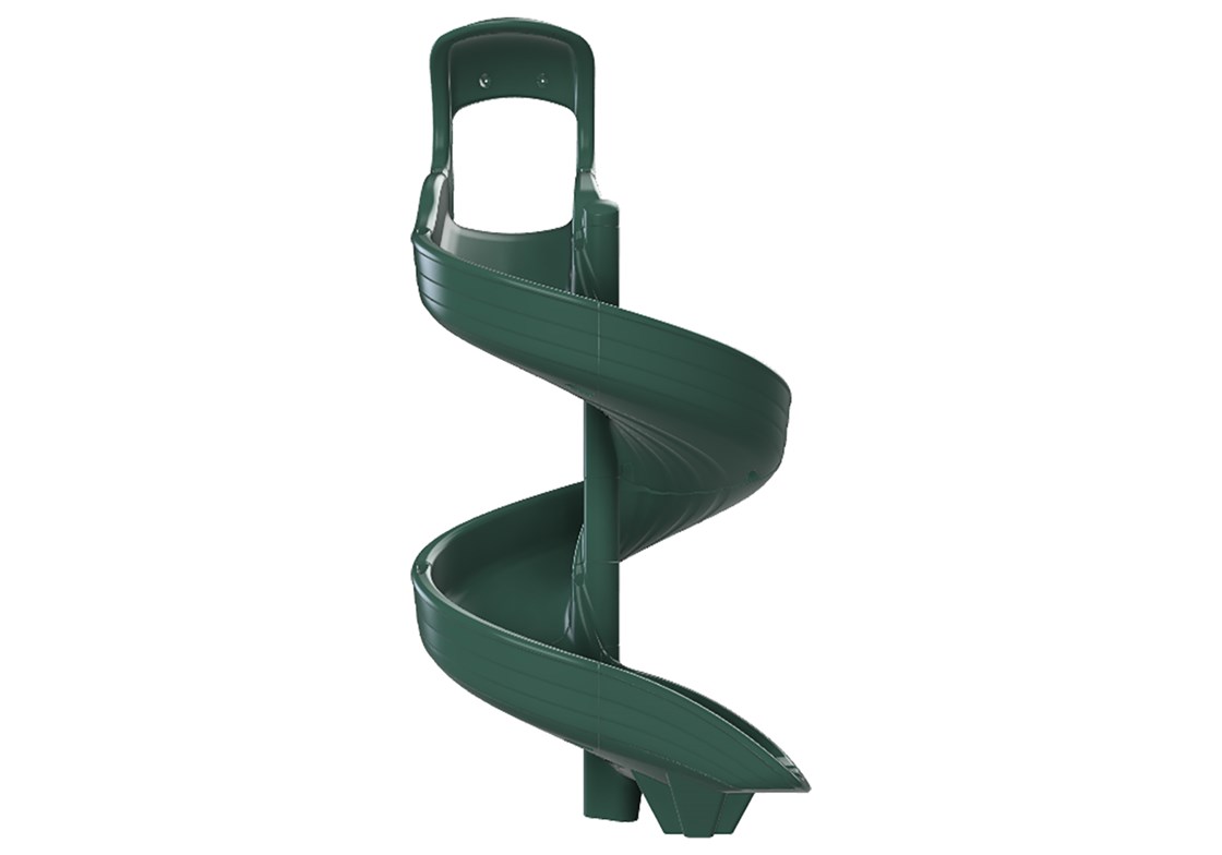 Open Spiral Slide for 7' High Deck Cedar Swing Sets