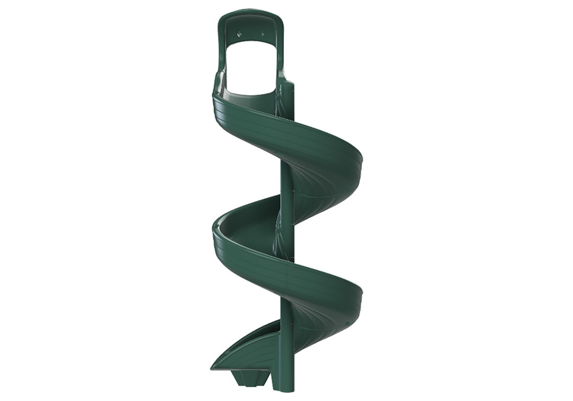 Open Spiral Slide for 9' High Deck Backyard Swing Sets