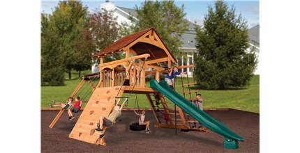 Olympian Peak Jumbo 1 Cedar Swing Set