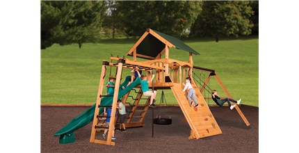 Olympian Peak XL 3 Backyard Swing Set