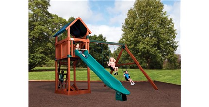 Olympian Treehouse Junior 1 with Tarp Roof Swing Set