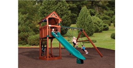 Olympian Treehouse Junior 1 with Wood Roof Playset