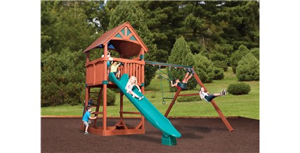 Olympian Treehouse Jumbo 1 with Wood Roof Wooden Playset