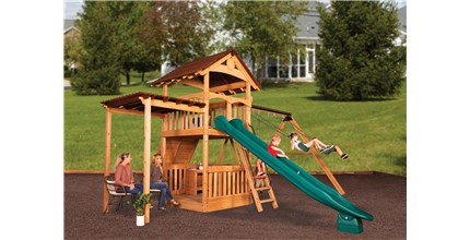 Olympian Treehouse XL 2 Backyard Swing Set