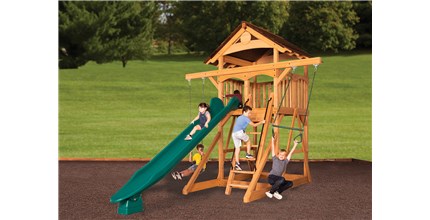 Olympian Treehouse XL Space Saver 1 Swing Set