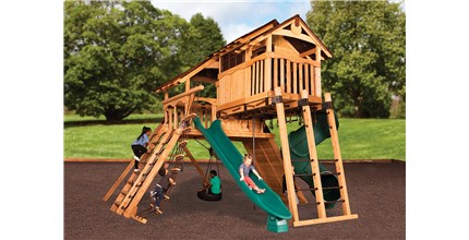 Titan Peak Jumbo 3 Outdoor Swing Set