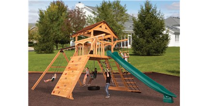 Titan Peak XL 1 Wooden Swing Set